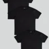 SikSilk Black Pack Of 3 T-Shirts -Modern Men Wear Shop SS 25989 1