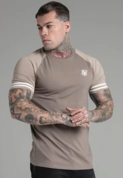 SikSilk Beige Raglan T-Shirt