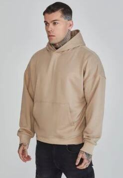 SikSilk Beige Graphic Hoodie