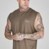 SikSilk Brown Relaxed Logo Vest