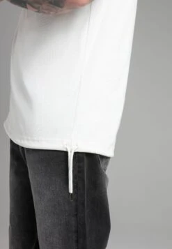 SikSilk Ecru Oversized T-Shirt -Modern Men Wear Shop SS 26098 3