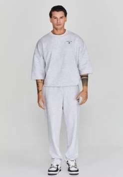 SikSilk Grey Marl Cut Off Sweater -Modern Men Wear Shop SS 26111 2