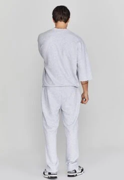 SikSilk Grey Marl Cut Off Sweater -Modern Men Wear Shop SS 26111 5