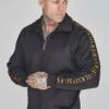 SikSilk Black Full Zip Track Top -Modern Men Wear Shop SS 26114 1