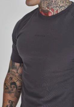 SikSilk Dark Grey Smart T-Shirt -Modern Men Wear Shop SS 26140 3