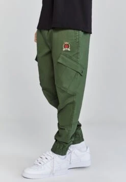 SikSilk Green Khaki Cargo Pants