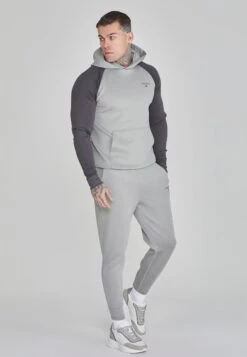 SikSilk Grey Marl Muscle Fit Hoodie -Modern Men Wear Shop SS 26172 4