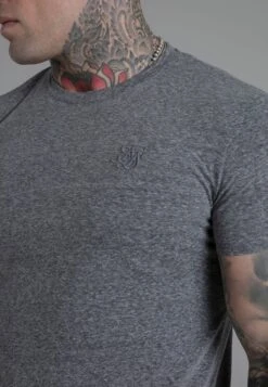 SikSilk Dark Grey Marl T-Shirt -Modern Men Wear Shop SS 26202 3