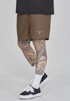 SikSilk Brown Swim Shorts