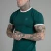 SikSilk Green Ringer T-Shirt -Modern Men Wear Shop SS 26333 1