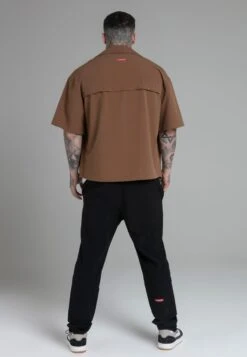 SikSilk Tan Utility Shirt -Modern Men Wear Shop SS 26361 5