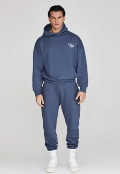 SikSilk Navy Graphic Hoodie -Modern Men Wear Shop SS 26400 2