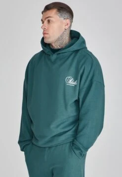 SikSilk Green Graphic Hoodie