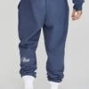 SikSilk Navy Graphic Joggers -Modern Men Wear Shop SS 26408 1