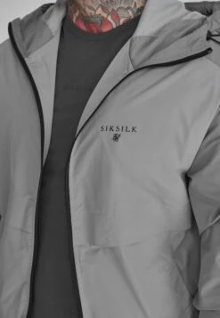 SikSilk Grey Windbreaker -Modern Men Wear Shop SS 26435 3