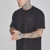 SikSilk Black Oversized T-Shirt -Modern Men Wear Shop SS 26486 1