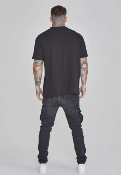 SikSilk Black Oversized T-Shirt -Modern Men Wear Shop SS 26486 5