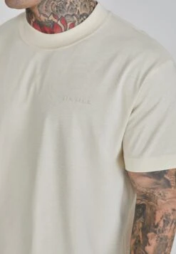 SikSilk Beige Oversized T-Shirt -Modern Men Wear Shop SS 26488 3