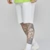 SikSilk White Denim Shorts 2 SikSilk White Denim Shorts -Modern Men Wear Shop SS 26529 1
