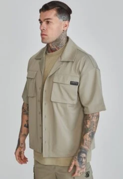 SikSilk Khaki Flight Utility Shirt