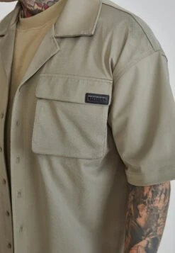 SikSilk Khaki Flight Utility Shirt -Modern Men Wear Shop SS 26558 3