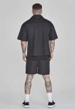 SikSilk Black Flight Utility Shirt -Modern Men Wear Shop SS 26560 5