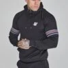SikSilk Black Quarter Zip Hoodie -Modern Men Wear Shop SS 26604 1