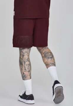 SikSilk Burgundy Dynamic Shorts -Modern Men Wear Shop SS 26629 4