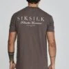 SikSilk Brown Graphic T-Shirt -Modern Men Wear Shop SS 26655 1