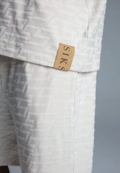 SikSilk Ecru Towelling Shirt -Modern Men Wear Shop SS 26660 3