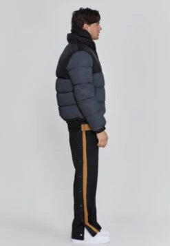 SikSilk Black Reflective Puffer Jacket -Modern Men Wear Shop SS 26723 4