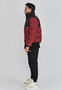 SikSilk Red Puffer Jacket -Modern Men Wear Shop SS 26727 4