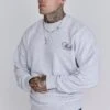 SikSilk Snow Marl Graphic Sweater -Modern Men Wear Shop SS 26845 1