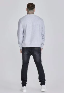 SikSilk Grey Marl Essentials Sweater -Modern Men Wear Shop SS 26927 5