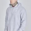 SikSilk Grey Essentials Overhead Hoodie -Modern Men Wear Shop SS 26930 1