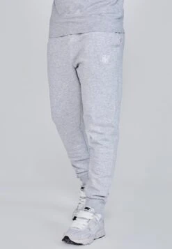 SikSilk Grey Marl Essentials Joggers