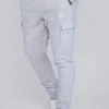 SikSilk Grey Essentials Cargo Joggers