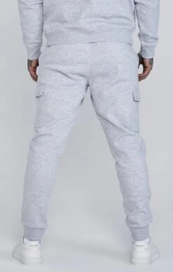 SikSilk Grey Essentials Cargo Joggers -Modern Men Wear Shop SS 26939 4