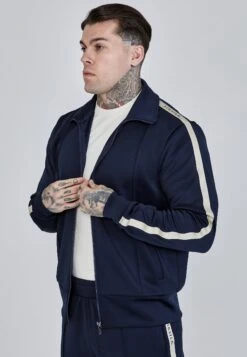 SikSilk Navy Track Top