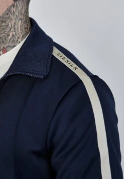 SikSilk Navy Track Top -Modern Men Wear Shop SS 26998 3