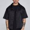 SikSilk Black Resort Shirt