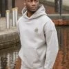 SikSilk Grey Pullover Hoodie -Modern Men Wear Shop SS 27038 6