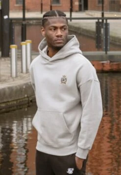 SikSilk Grey Pullover Hoodie