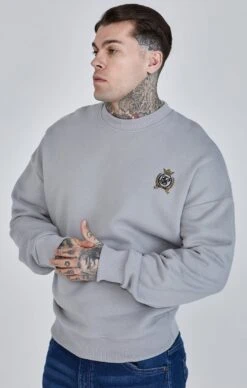 SikSilk Grey Oversized Sweater