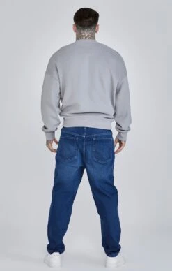 SikSilk Grey Oversized Sweater -Modern Men Wear Shop SS 27039 5