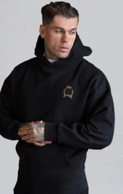 SikSilk Black Pullover Hoodie -Modern Men Wear Shop SS 27042 2
