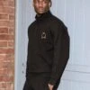 SikSilk Black Quarter Zip Sweater -Modern Men Wear Shop SS 27044 6