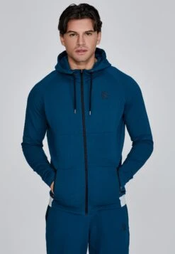 SikSilk Green Full Zip Hoodie