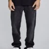 SikSilk Black Tapered Jeans