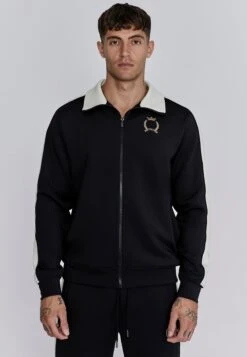 SikSilk Black Crest Track Top